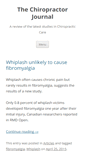Mobile Screenshot of chiropractorjournal.com