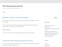 Tablet Screenshot of chiropractorjournal.com
